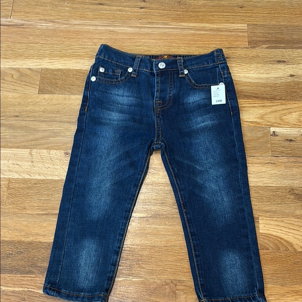 7 For All Mankind Blue Classic Denim Jeans